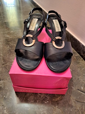 Kalogirou Blue Sandals size 40 like new with anti-slip soles