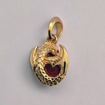 Charm Game of Thrones Dragon Fire silver, new