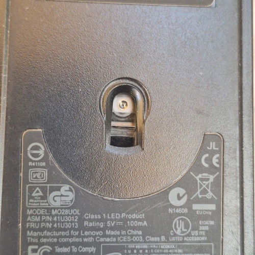 Lenovo Wired Keyboard KU-0225 and Optical Mouse Set like new