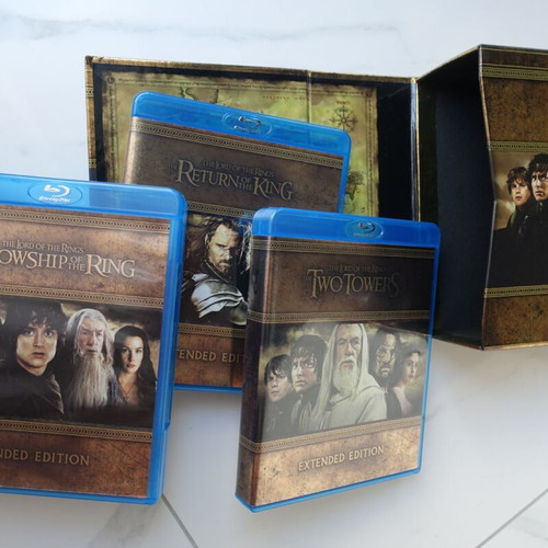 The Lord of the Rings The Motion Picture Trilogy Extended Edition Blu-ray like new with Greek subtitles
