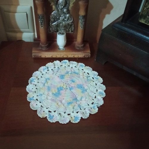 Vintage handmade knitted doily like new
