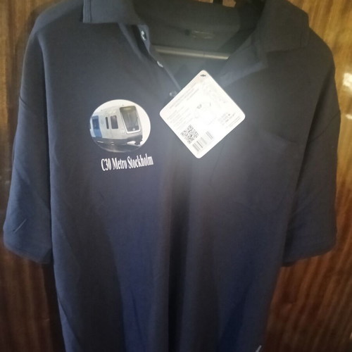 Mascot C30 Metro Stockholm men's polo shirt new, size L, gray and blue