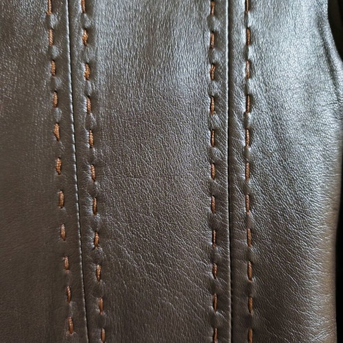 Women's leather jacket brown like new, size M