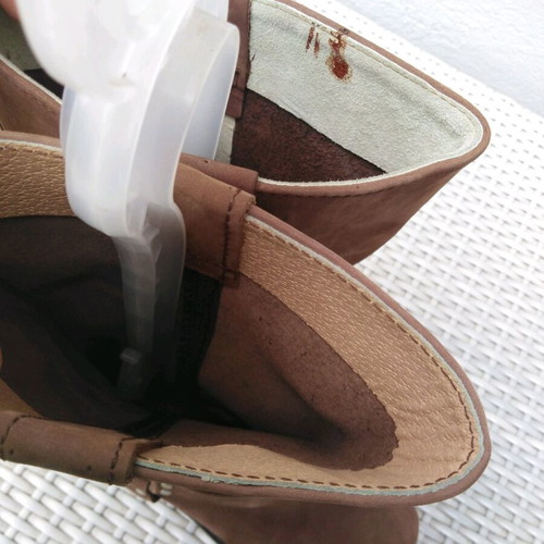 Women's cowboy boots new, size 37, beige brown
