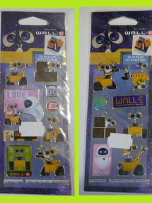 Wall-e Παιδικά αυτοκόλλητα καινούργια, 2 σετ