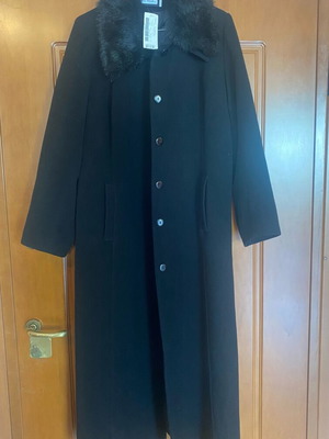 Anna Riska Black Long Coat New With Tags XL