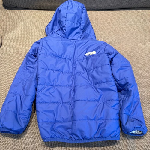 North Face reversible kids jacket size 4T used, blue