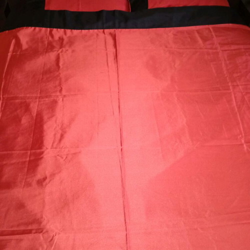 Palamaiki satin bed sheets new for double bed black-red