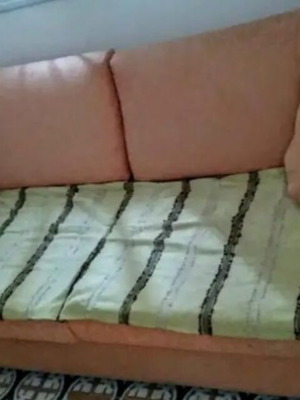 Τριθεσιος καναπές Neoset μεταχειρισμένος με αποσπώμενα πλενόμενα καλύμματα και μαξιλάρια