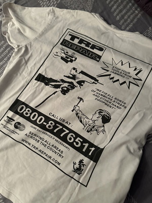 Trapstar T-shirt like new, white, size L