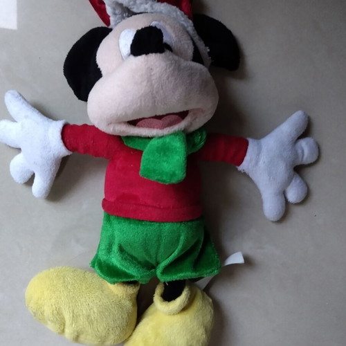 Mickey Mouse Plush Santa Claus like new