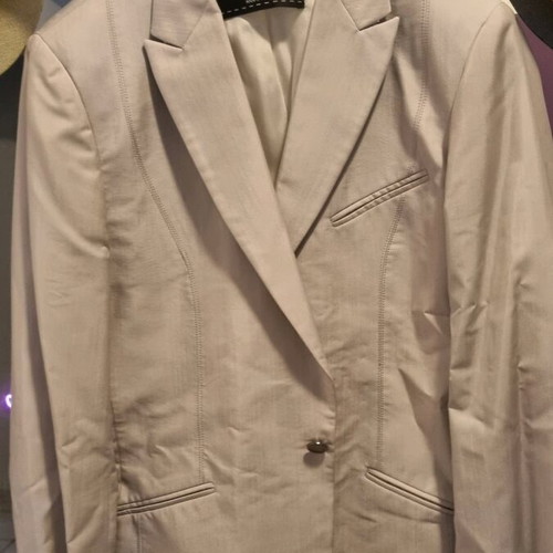 Men's wedding suit Nikos Apostolopoulos like new, ice gray with shirt and tie