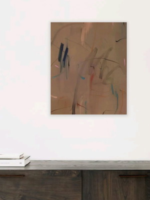 Original Poetic Canvas Painting 50x60 cm new, abstract art