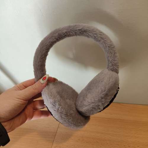 Fur Headband used with Ear Cover and Rhinestones