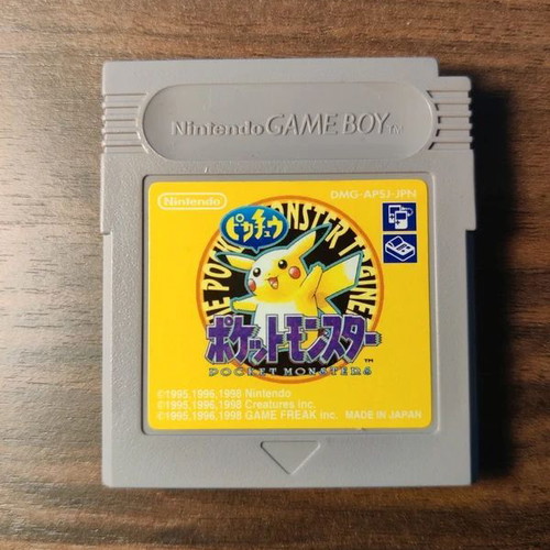 Pokemon Yellow Version Japanese Edition Game Boy Cartridge like new