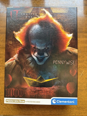 Пъзел Pennywise Clementoni 1000 части като нов с плакат