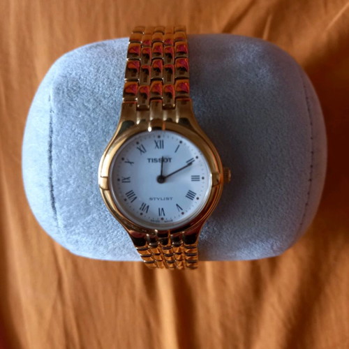 TISSOT WOMEN'S GOLD PL, WRIST WATCH V135/235 SWISS MADE, EXCELLENT