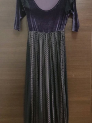 Maxi purple velvet dress Petit Boutik like new, size S/M