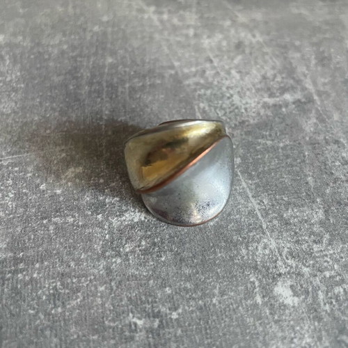 Copper ring used, silver color