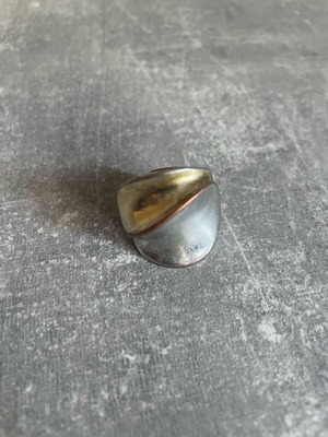 Copper ring used, silver color