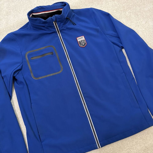 GANT x 24h LE MANS soft shell sport race Flex jacket, size L, blue
