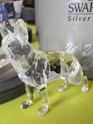 Swarovski German Shepherd crystal figure like new with box