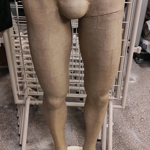 Male Display Legs like new, height 1.1m, craft paper surface