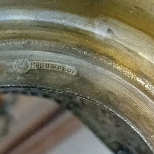 Soviet Union glass holders used, pair