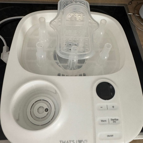 That’s Love sterilizer 3 in 1 used, with warming function