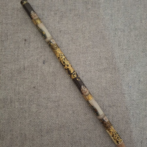 Pencil with Gustav Klimt design used