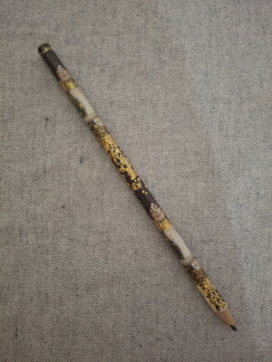 Pencil with Gustav Klimt design used
