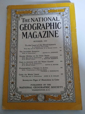 The National Geographic Magazine τεύχος CVIII Οκτώβριος 1955 μεταχειρισμένο