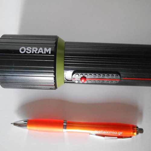 Old Flashlight Osram like new, 25.5 cm