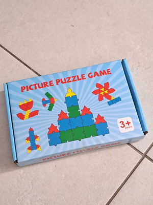 Creative wooden puzzle for kids, educational game with alphabet and numbers