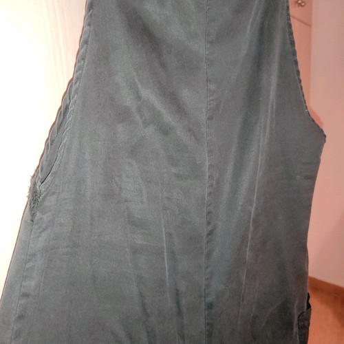 One-piece jumpsuit used, black with side pockets