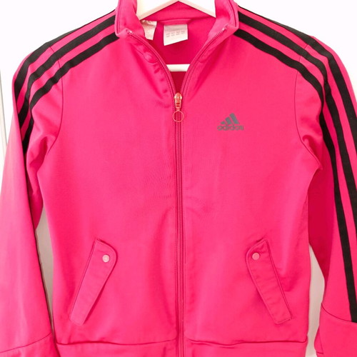 Adidas kids sports jacket 140 cm like new, red