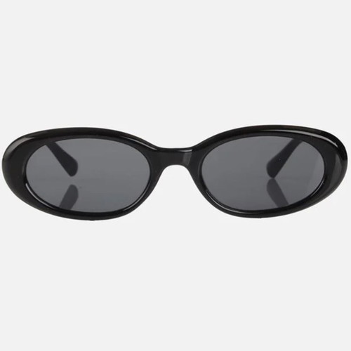 Women's oval sunglasses new, black with case