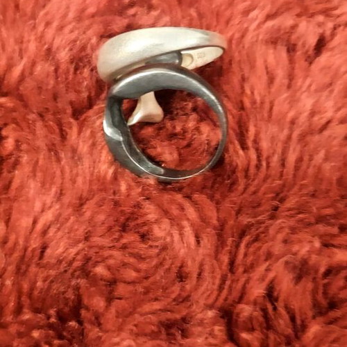 Silver double ring 925
