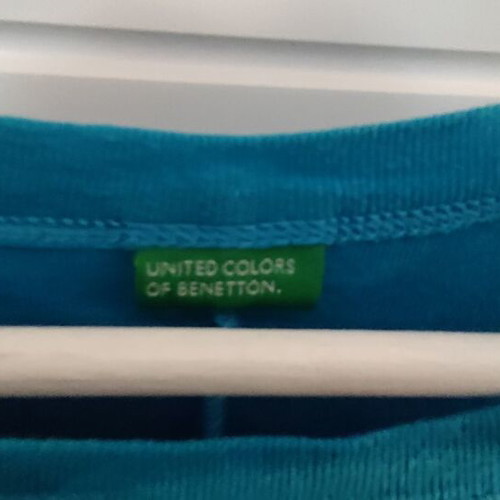 Benetton Sleeveless Dress S like new, turquoise