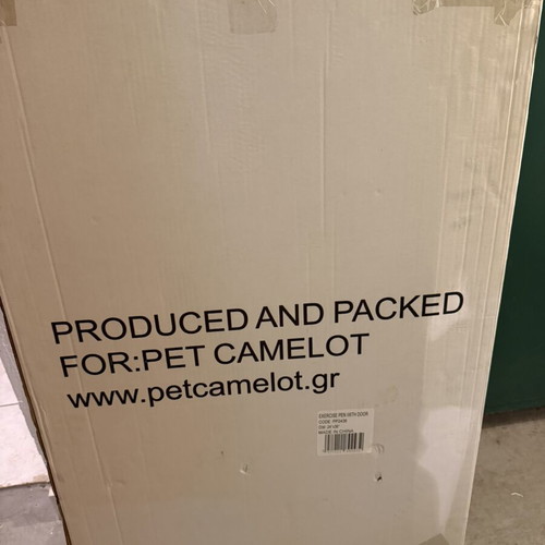 Pet Camelot 8-Sided Pet Playpen Black, like new, 60cm x 91cm