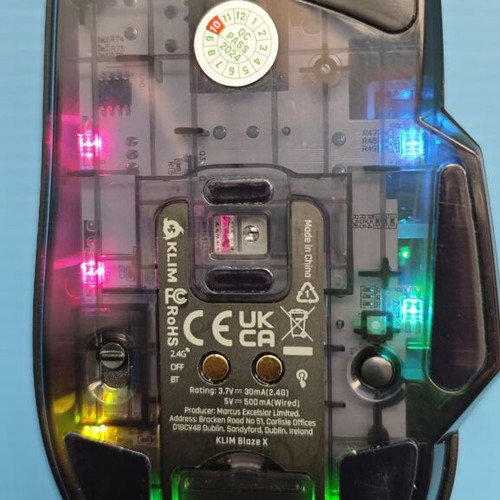 KLIM Blaze X RGB wireless gaming mouse new with charging dock up to 12000 DPI