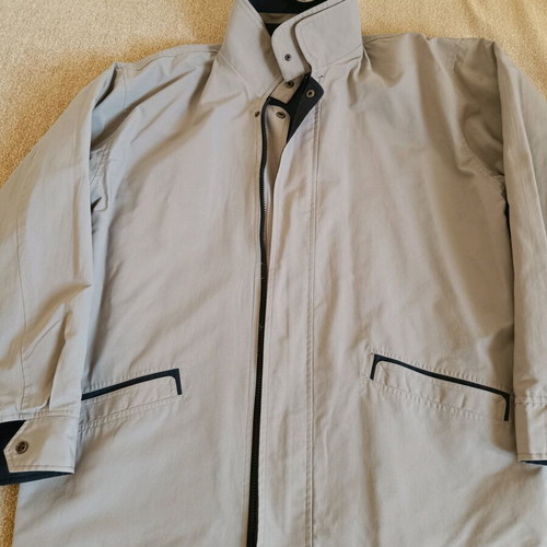 Men's double face jacket like new, beige and blue, size L