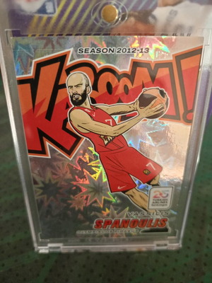 Kaboom Vassilis Spanoulis Olympiacos collectible card new