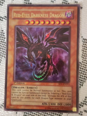 Red-Eyes Darkness Dragon SD1-EN001 σαν καινούργιο