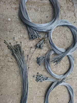 Bicycle cables new, set of 5 pieces