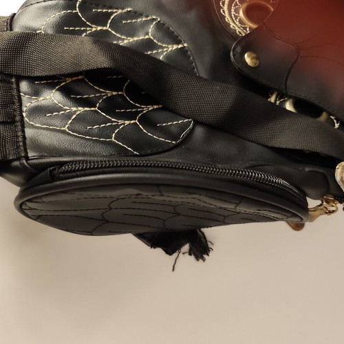 Owl Backpack synthetic leather like new, black