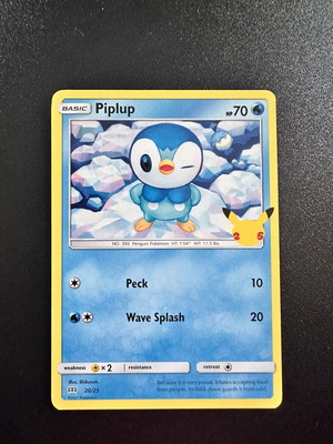 Piplup McDonalds 2021 Pokemon Card new, normal 20/25