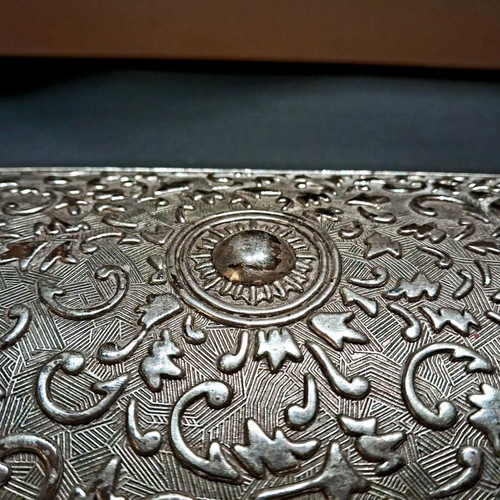 Vintage επάργυρη μπιζουτιέρα στυλ art Nouveau σαν καινούργιο