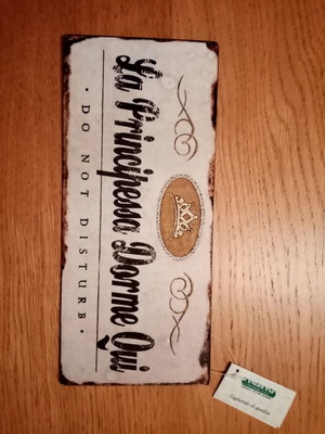 Μεταλλική πινακίδα για παιδικό δωμάτιο για κοριτσάκι ολοκαίνουρια