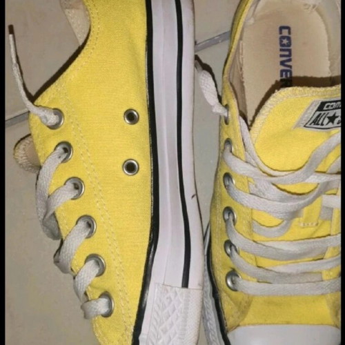 Converse All Star sneakers used, yellow, size 39